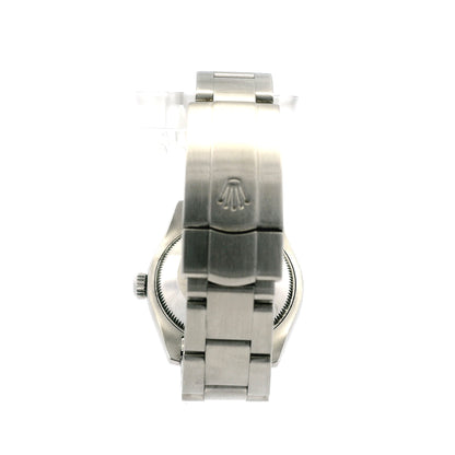 Rolex 177234 Datejust 26mm Black Roman Diamond Dial Aftermarket Diamond Bezel Watch
