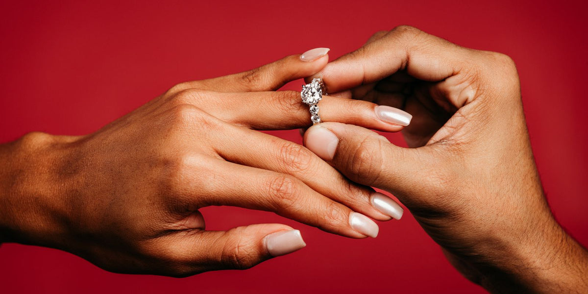 Engagement ring photograph from Diamonds by Raymond Lee