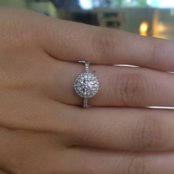 a. jaffe halo engagement ring