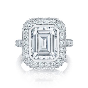 Tacori Emerald Cut royal t Engagement Ring