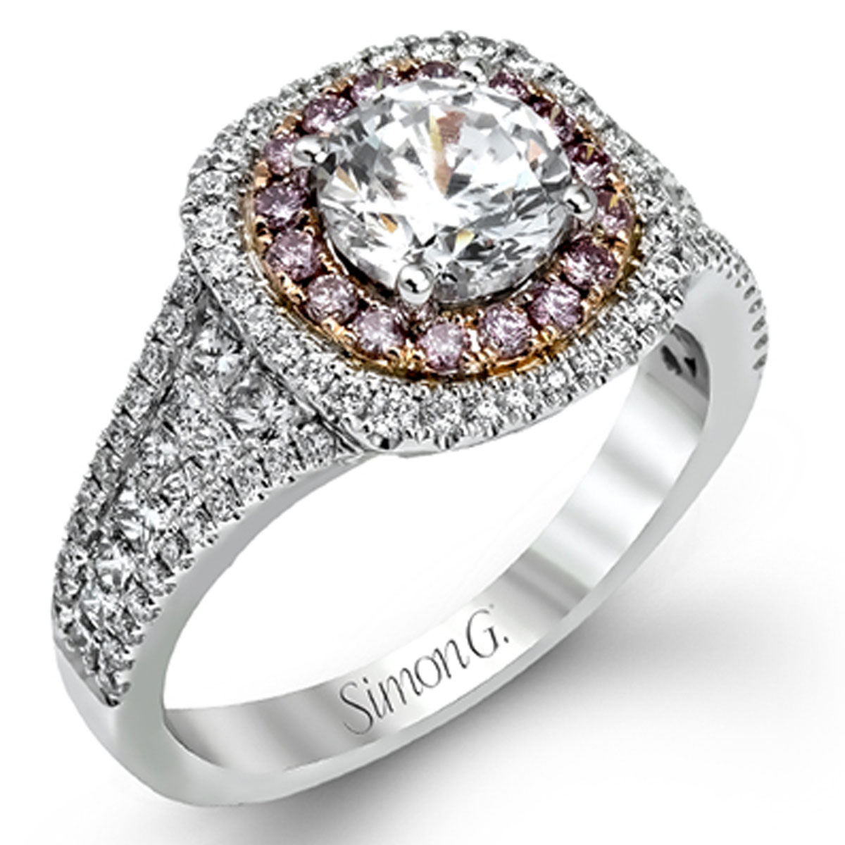 simon g pink diamond ring