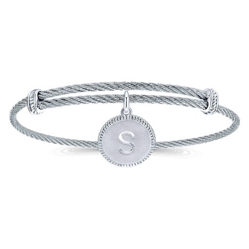 sterling initial bracelet