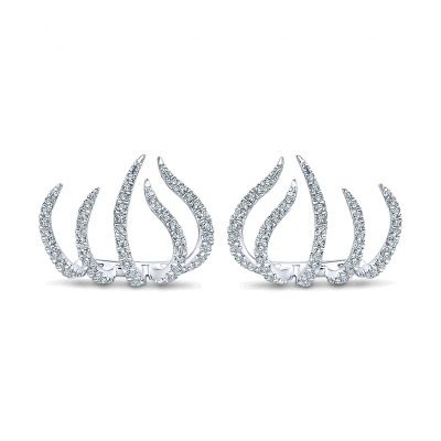 Gabriel & Co. Kaslique 14k Gold Diamond Stud Earrings