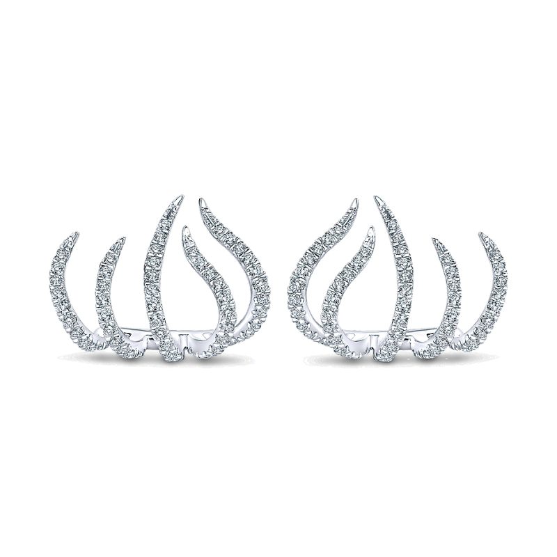 Gabriel & Co. Kaslique 14k Gold Diamond Stud Earrings