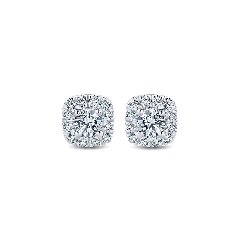 Gabriel & Co. 14k White Gold Diamond Stud Earrings