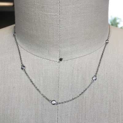 24ctw 14k diamonds gold yard necklace fine jewelry