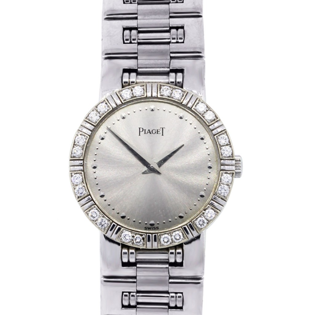 Piaget Watches 18k White Gold Factory Diamond Bezel Ladies Watch