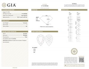 GIA Certified diamond earrings