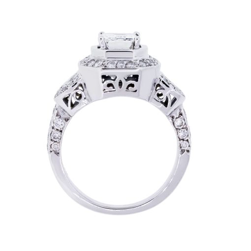 18k White Gold 2.53ctw GIA Certified Diamond Engagement Ring