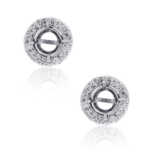 white gold earring jackets