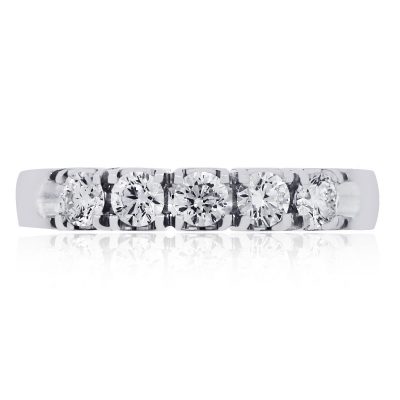 white gold diamond band