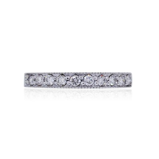 14k White Gold 0.50ctw Diamond Wedding Band