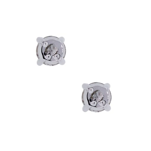 14k White Gold 0.80ctw Round Brilliant Diamond Stud Earrings