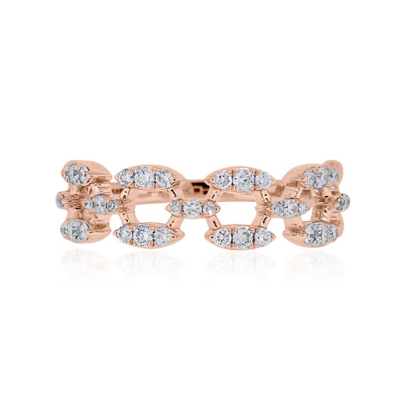 KC Designs 14k Rose Gold 0.37ctw Diamond Ring