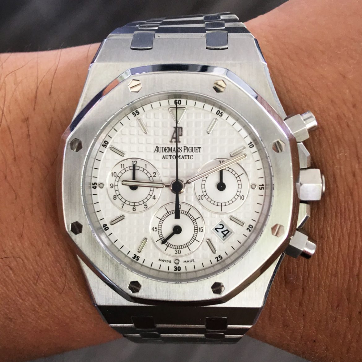 ap royal oak white dial