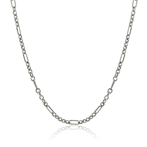 David Yurman Two Tone 18" Chain Link Necklace