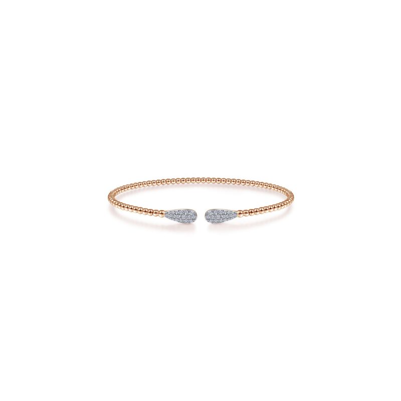Gabriel & Co. BG4230-6K45JJ 14k Rose Gold 0.29ctw Diamond Fashion Bangle Bracelet