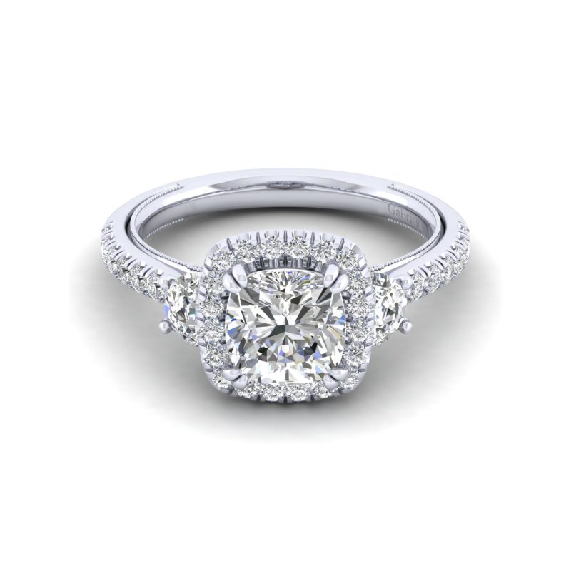 Gabriel & Co. ER12785W44JJ 14k White Gold 0.82ctw Diamond Ring