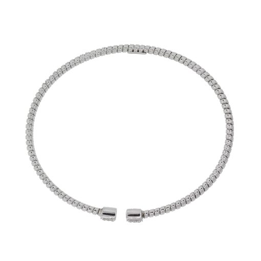 white gold bangle