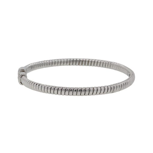 white gold bangle