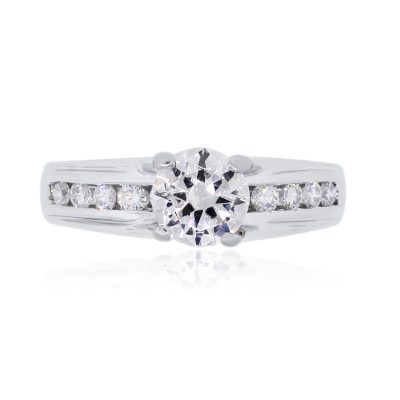 Verragio Platinum 0.50ctw Round Brilliant Diamond Engagement Ring
