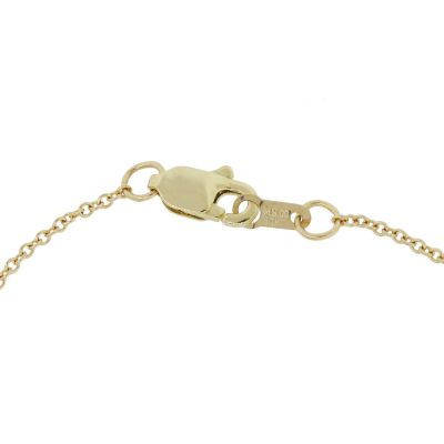 yellow gold chain pendant necklace