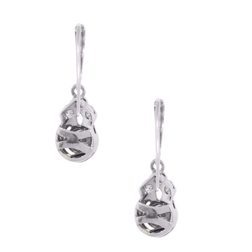 round brilliant diamond earrings