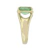 14k Yellow Gold Oval Cut Peridot Center Stone Ring