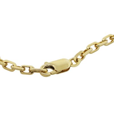 yellow gold mens necklace