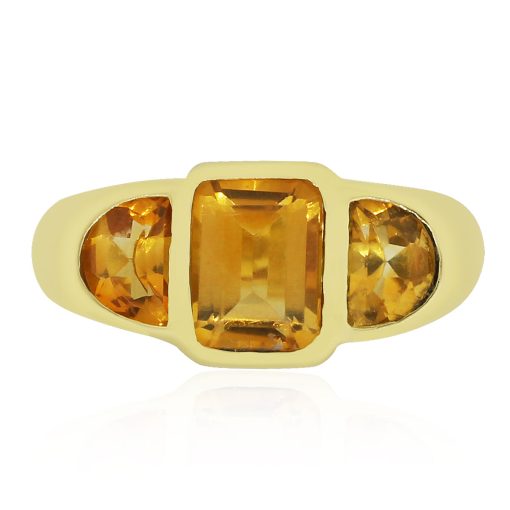 Yellow Gold Citrine Ring