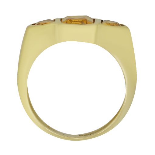 Yellow Gold Citrine Ring