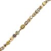 14k Yellow Gold Multicolor Gemstone Slide Bracelet