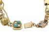 14k Yellow Gold Multicolor Gemstone Slide Bracelet