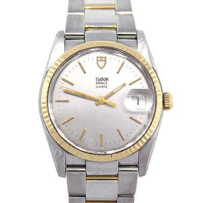 Tudor 91533 Prince Oysterdate Two Tone Silver Dial Watch