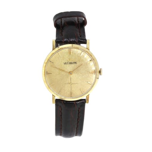 Le Coultre 14k Yellow Gold Vintage Gold Dial Watch