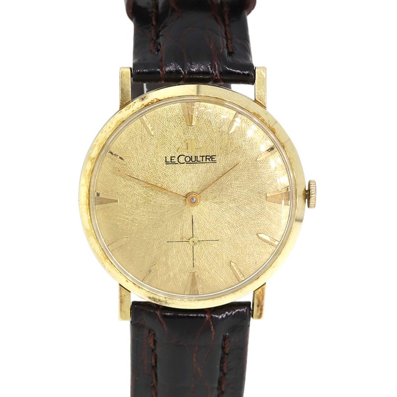 Le Coultre 14k Yellow Gold Vintage Gold Dial Watch