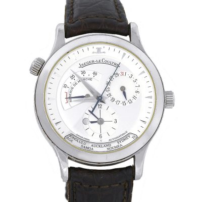 Jaeger-LeCoultre 1428421 Master Geographic Stainless Steel Watch