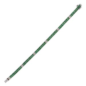 emerald diamond bracelet