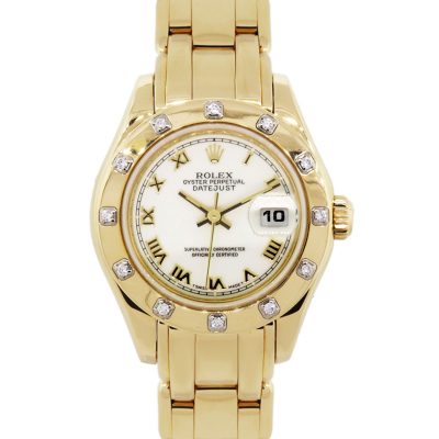 Rolex 69318 Datejust Masterpiece 18k Yellow Gold Ladies Watch