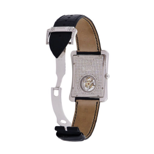 Piaget G0A33078 Emperador 18k White Gold Diamond on Leather Strap Watch - Image 9
