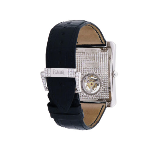 Piaget G0A33078 Emperador 18k White Gold Diamond on Leather Strap Watch - Image 10