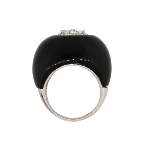 diamond and onyx ring