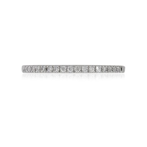 14k White Gold 0.15ctw Diamond Ladies Wedding Band