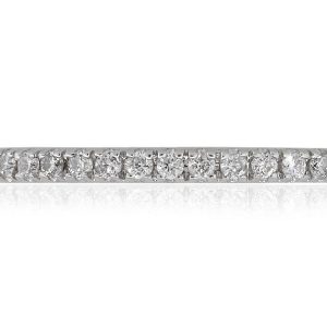 14k White Gold 0.15ctw Diamond Ladies Wedding Band