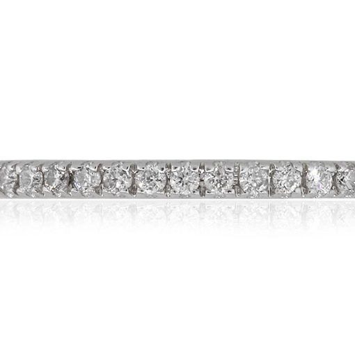 14k White Gold 0.15ctw Diamond Ladies Wedding Band