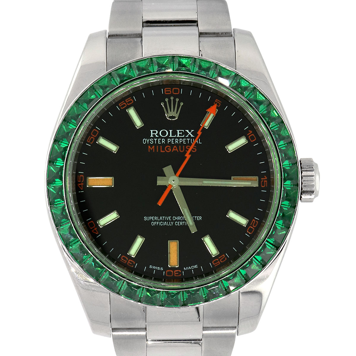 rolex milgauss diamond bezel