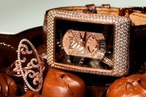 rose gold jewelry and watch