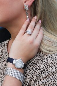 white gold diamond jewelry set