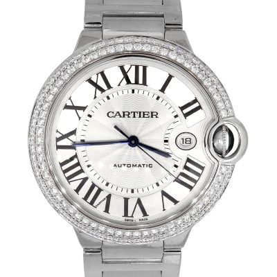 Cartier Ballon Bleu Stainless Steel Silver Dial Watch