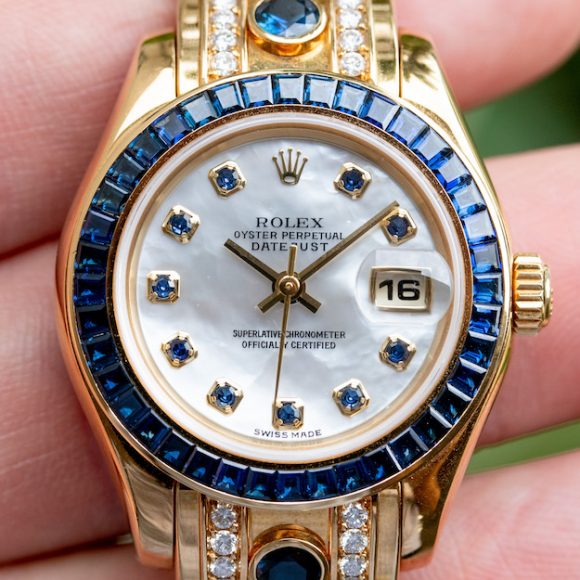 Review: Ladies Yellow Gold Rolex Pearlmaster 80308 With Sapphires ...